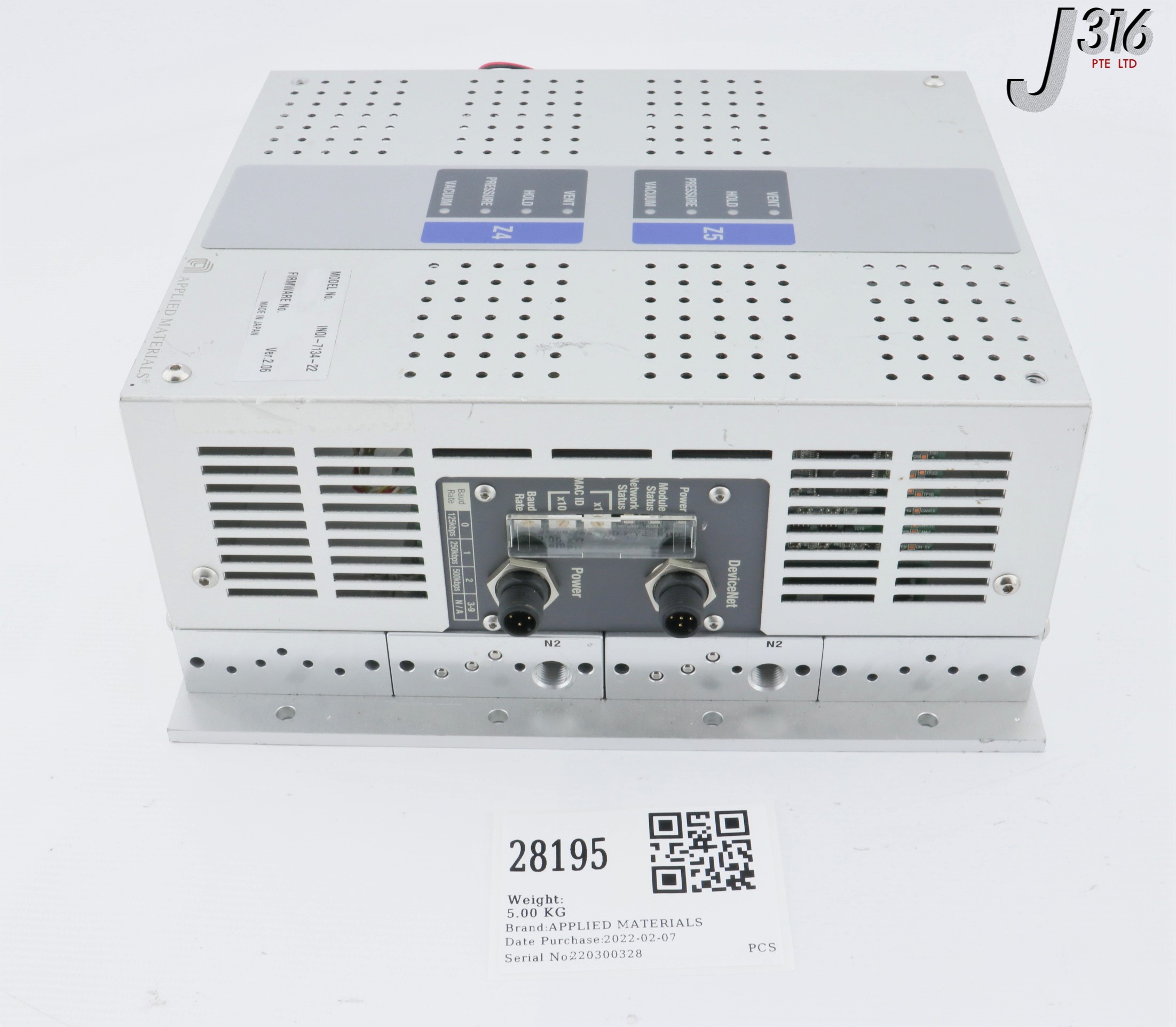 様オーダー 28195 APPLIED MATERIALS SMC 2-PORT DEVICENET UPA MODULE INOI-7134